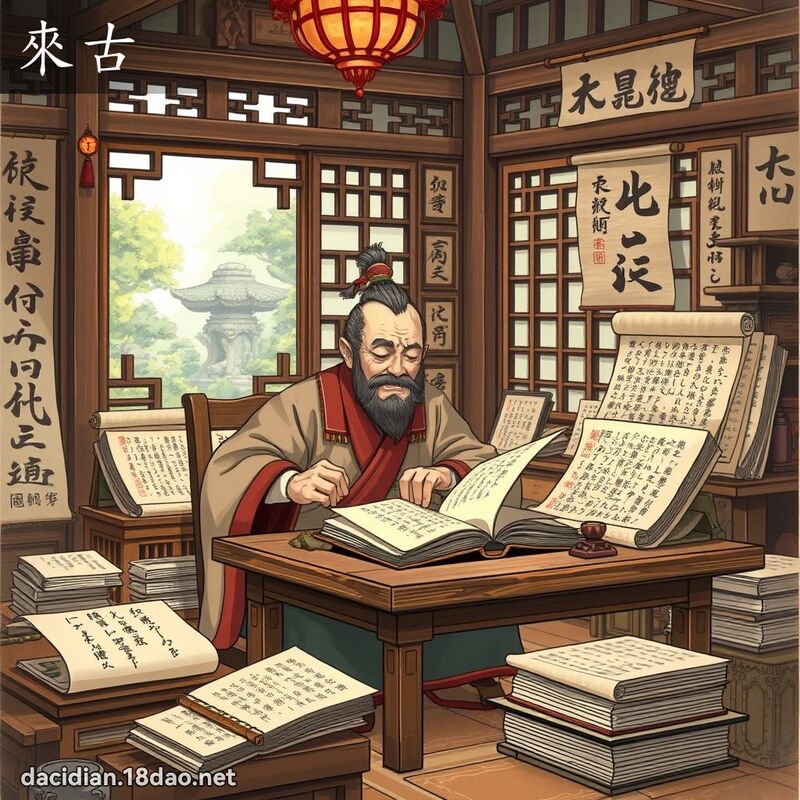 來古 - 國語大辭典配圖