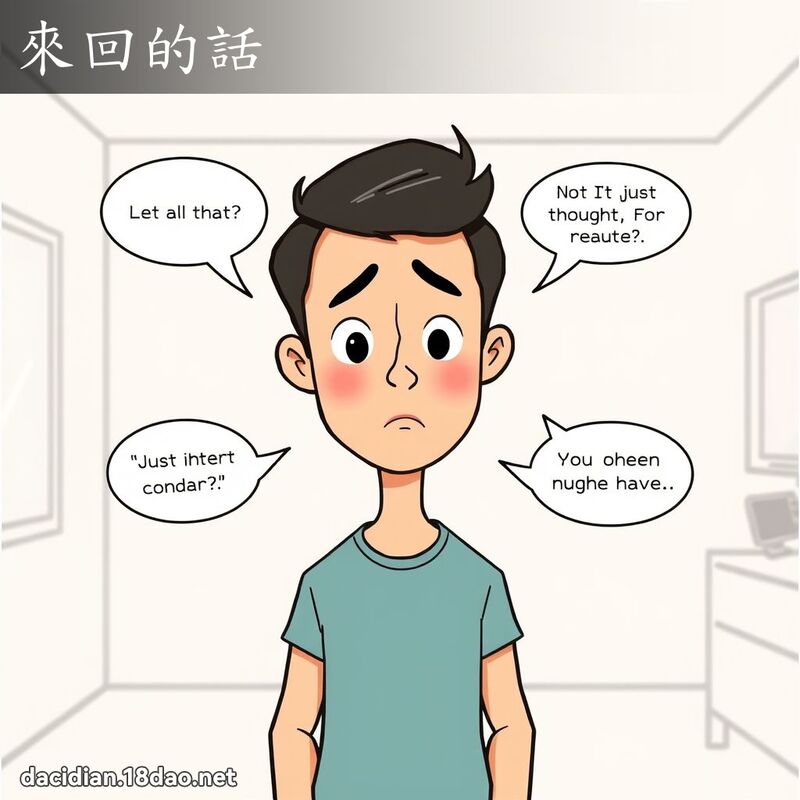 来回的话 - 国语大辞典配图