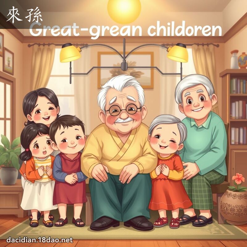 來孫 - 國語大辭典配圖
