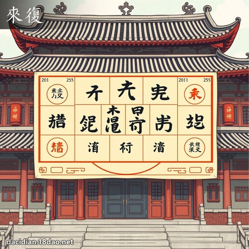 来復 - 国语大辞典配图