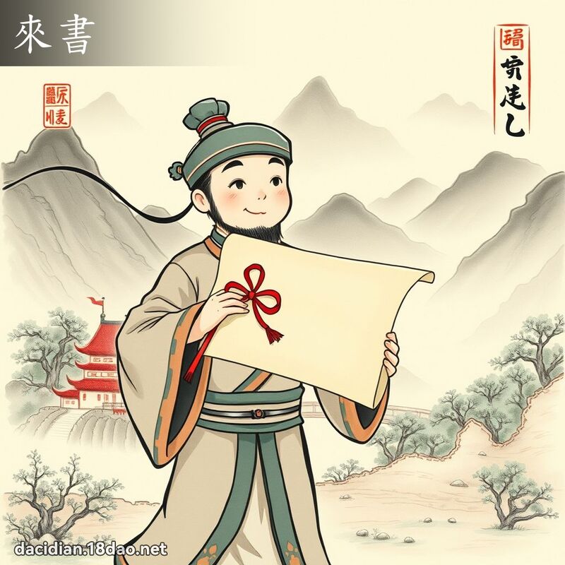 來書 - 國語大辭典配圖