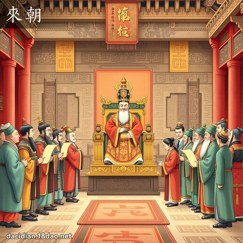 詞語: 來朝 (多意詞)