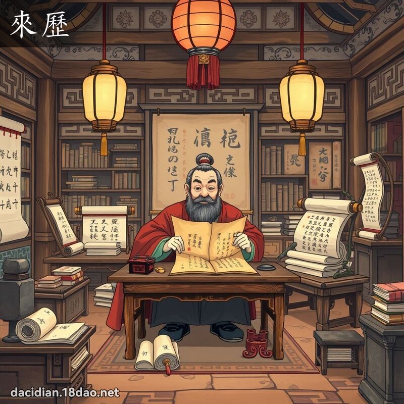 来歷 - 国语大辞典配图