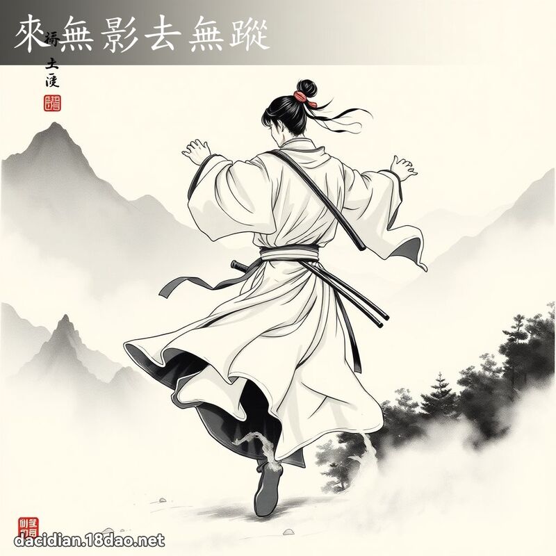 來無影去無蹤 - 國語大辭典配圖