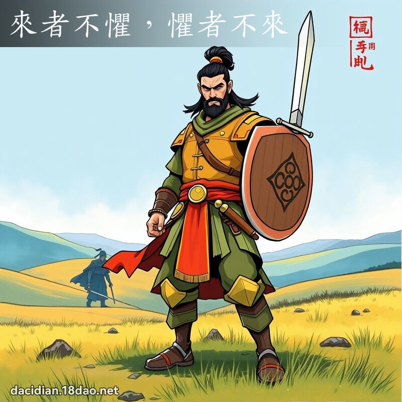 來者不懼，懼者不來 - 國語大辭典配圖