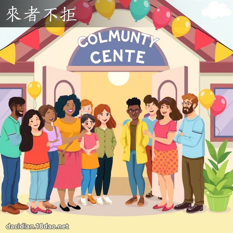 来者不拒 - 国语大辞典配图