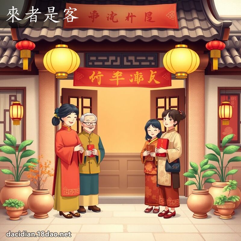 來者是客 - 國語大辭典配圖