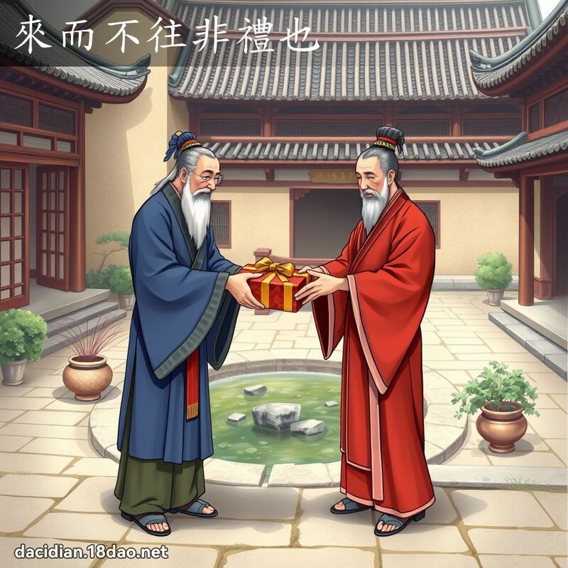 來而不往非禮也 - 國語大辭典配圖