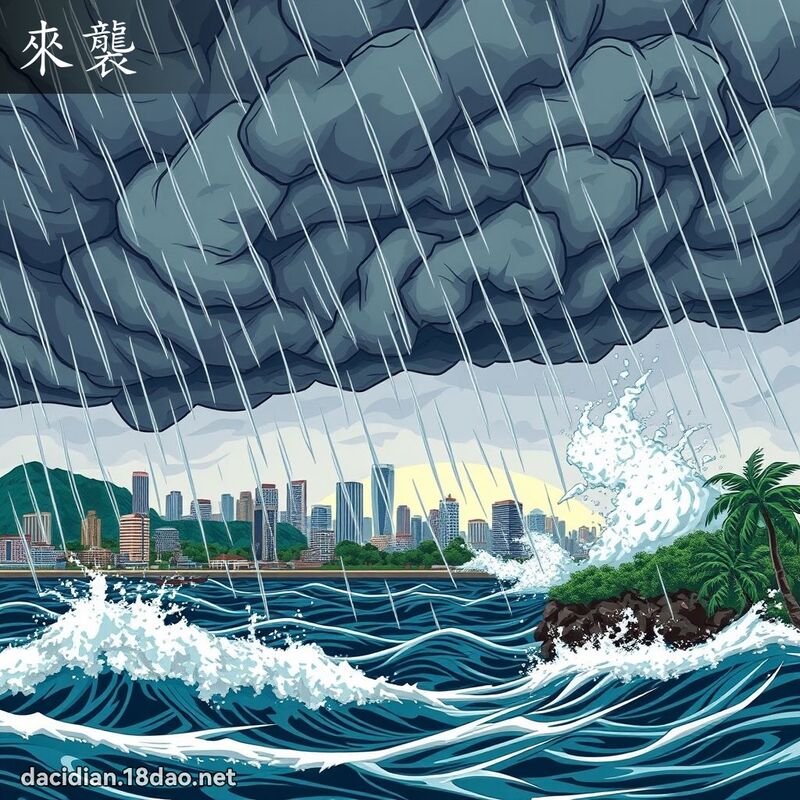 來襲 - 國語大辭典配圖