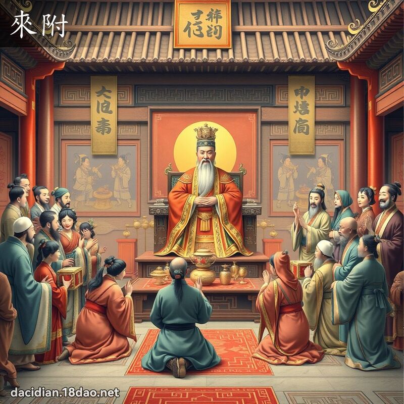 来附 - 国语大辞典配图