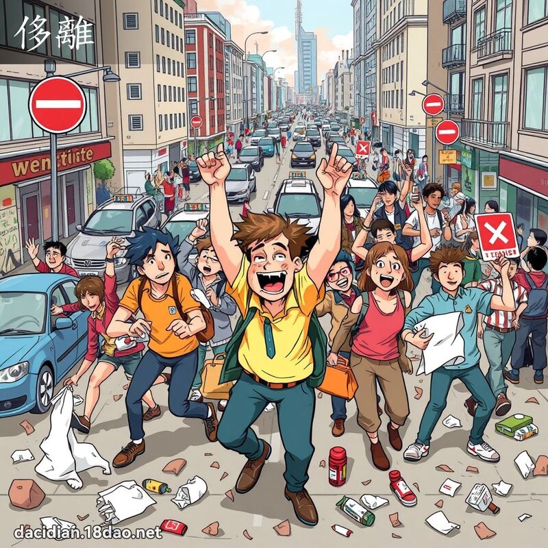 侈离 - 国语大辞典配图