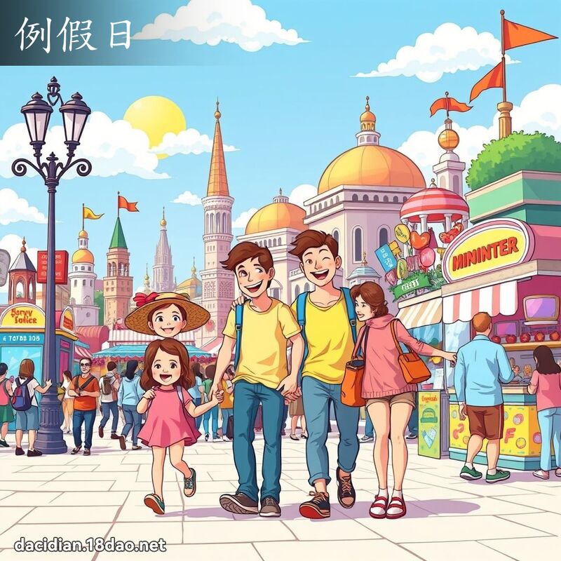 例假日 - 國語大辭典配圖