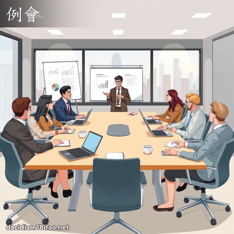 例會 - 國語大辭典配圖