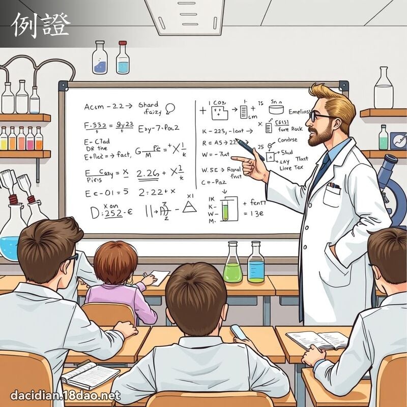 例证 - 国语大辞典配图