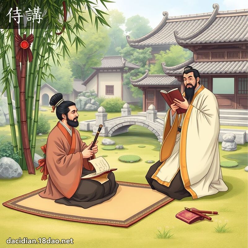侍講 - 國語大辭典配圖
