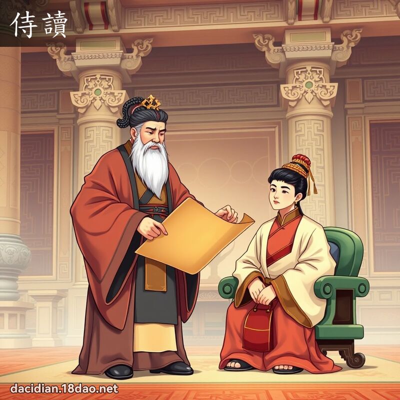 侍讀 - 國語大辭典配圖