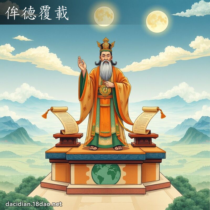 侔德覆載 - 國語大辭典配圖