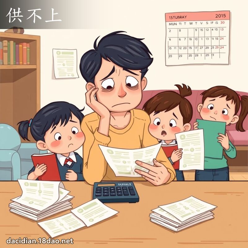 供不上 - 国语大辞典配图
