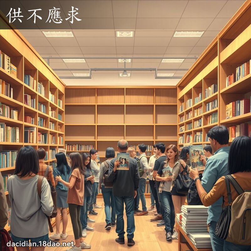 供不應求 - 國語大辭典配圖