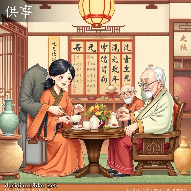供事 - 国语大辞典配图