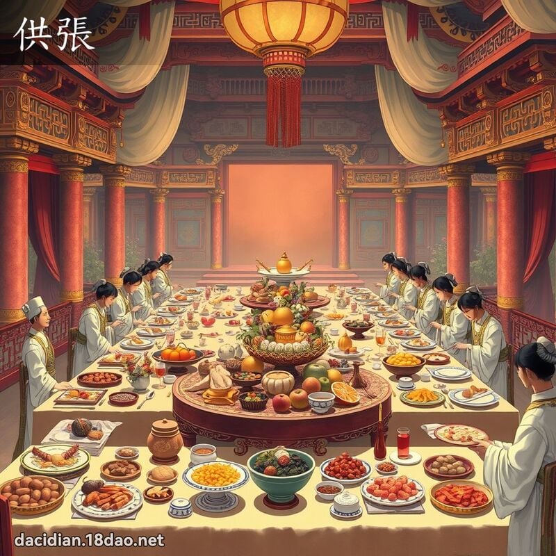 供张 - 国语大辞典配图