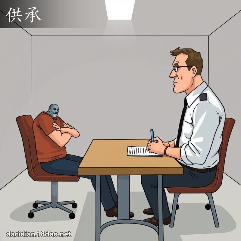 供承 - 國語大辭典配圖