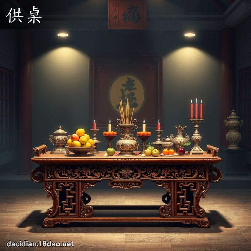 供桌 - 國語大辭典配圖