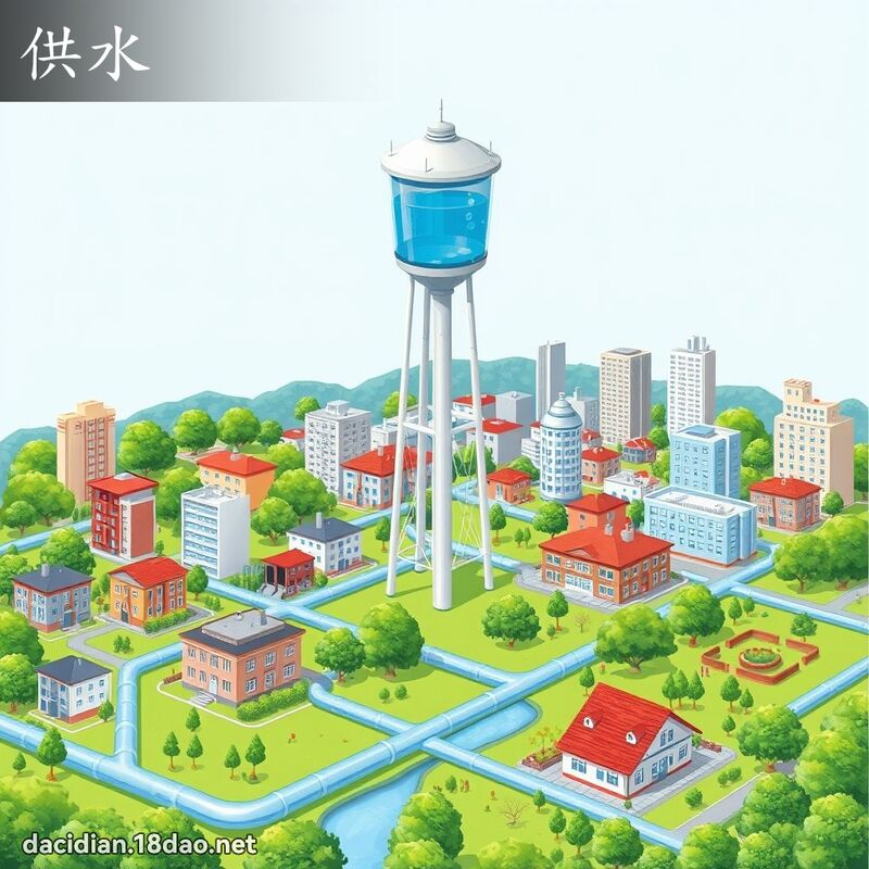 供水 - 國語大辭典配圖