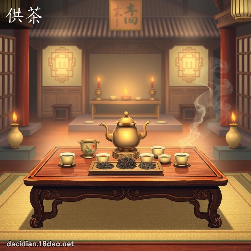 供茶 - 国语大辞典配图