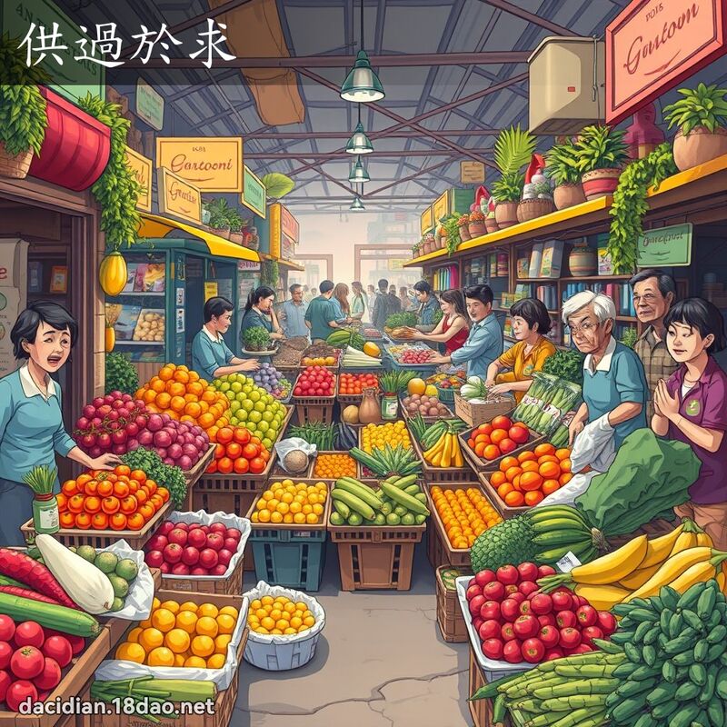 供過於求 - 國語大辭典配圖
