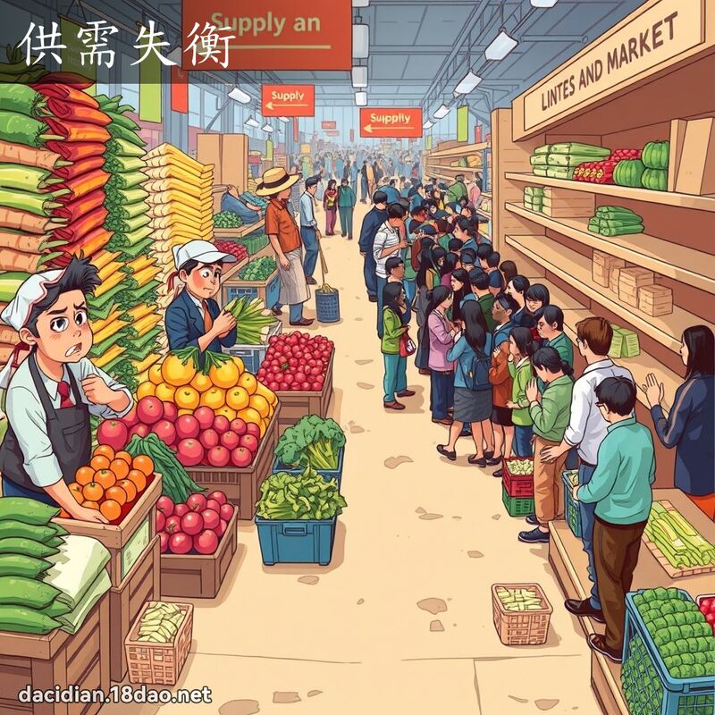 供需失衡 - 國語大辭典配圖