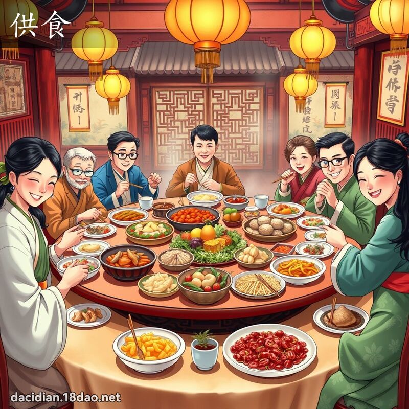 供食 - 國語大辭典配圖
