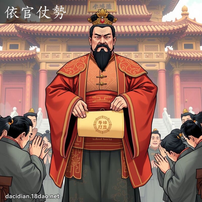 依官仗势 - 国语大辞典配图