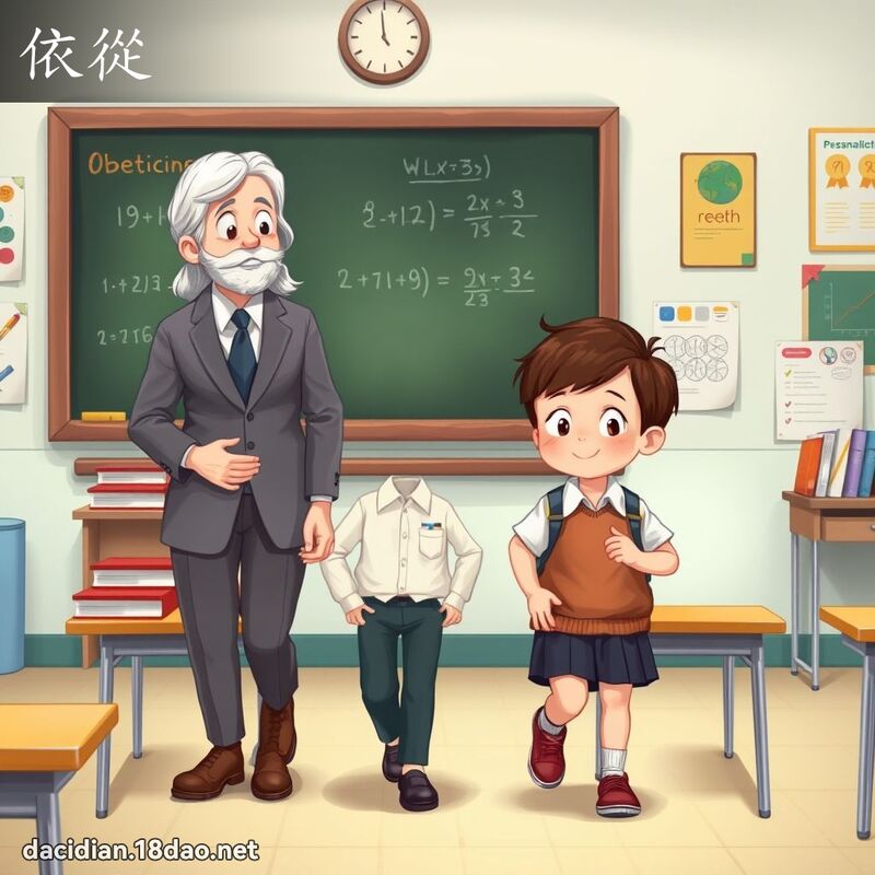 依從 - 國語大辭典配圖