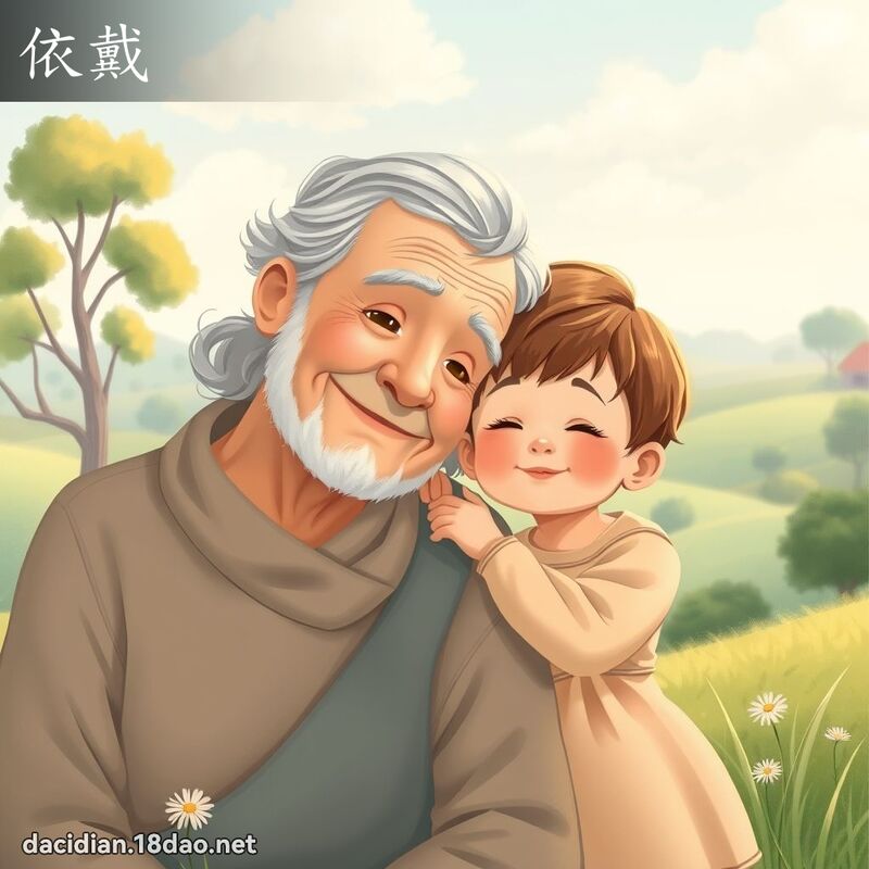 依戴 - 國語大辭典配圖