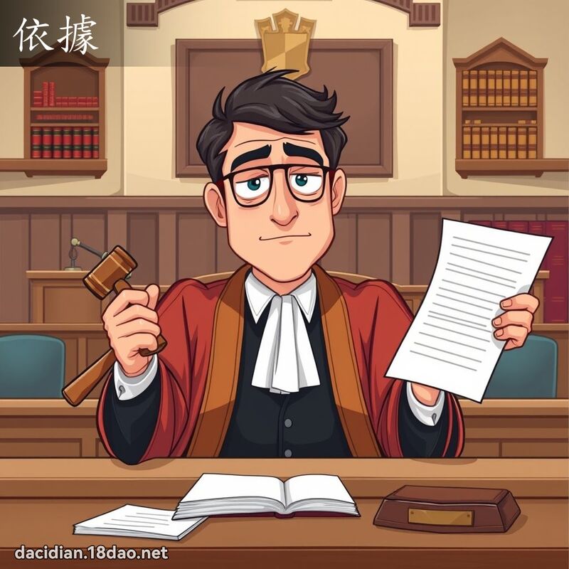 依據 - 國語大辭典配圖