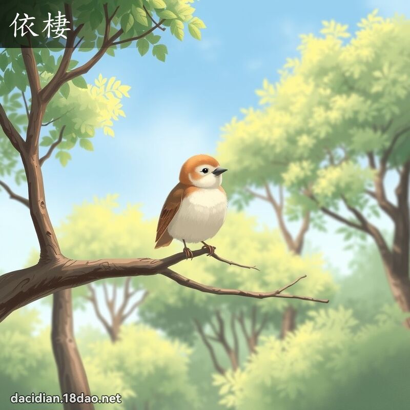 依棲 - 国语大辞典配图