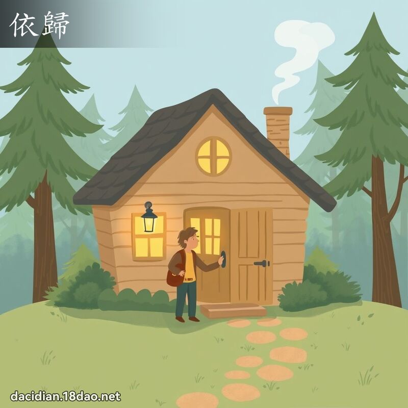 依歸 - 國語大辭典配圖