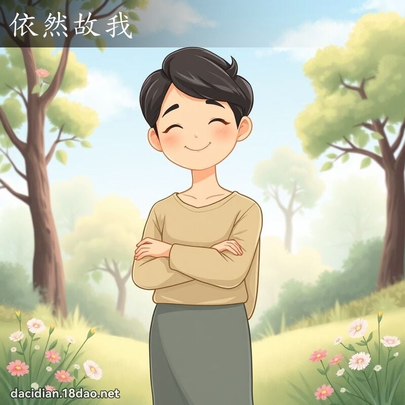 依然故我 - 國語大辭典配圖