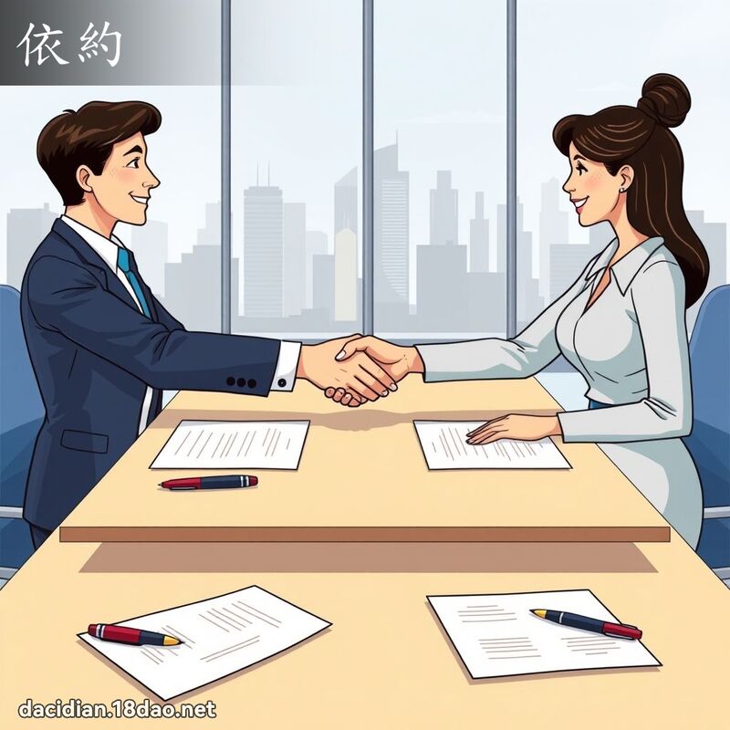 依約 - 國語大辭典配圖