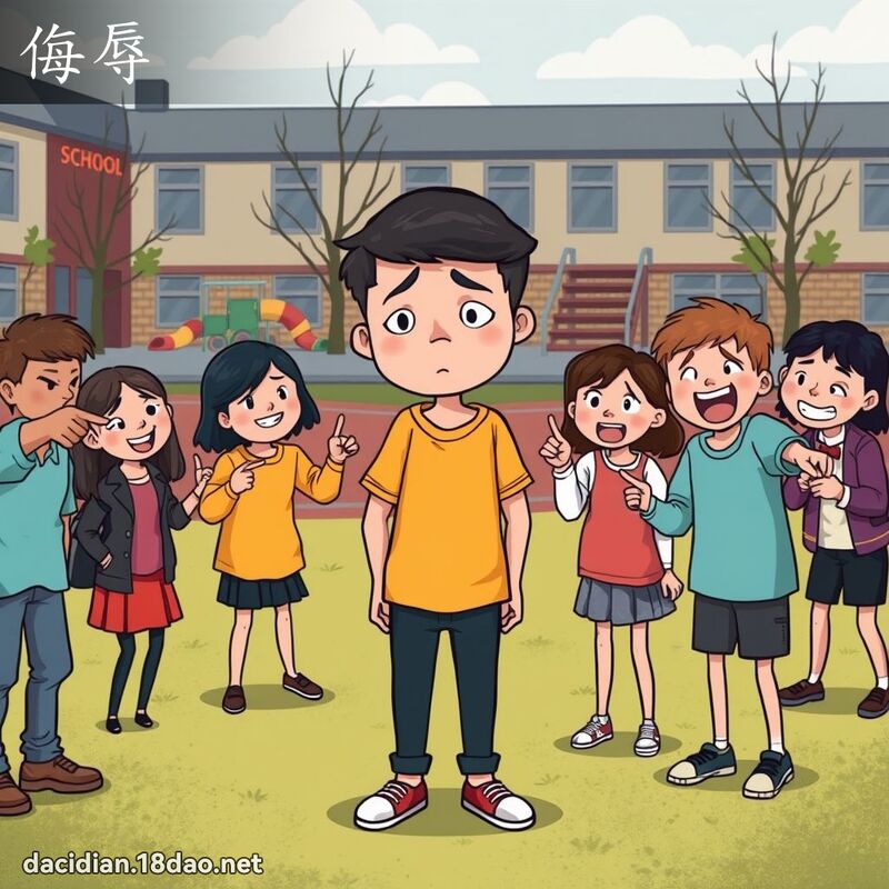 侮辱 - 國語大辭典配圖