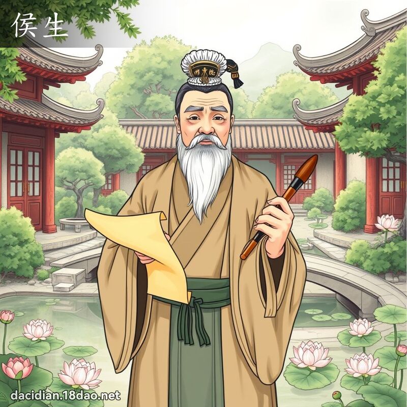 侯生 - 國語大辭典配圖