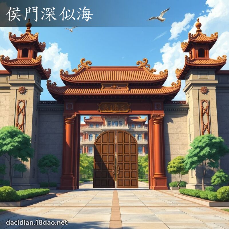 侯门深似海 - 国语大辞典配图