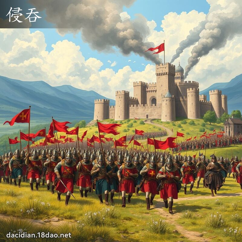 侵吞 - 国语大辞典配图