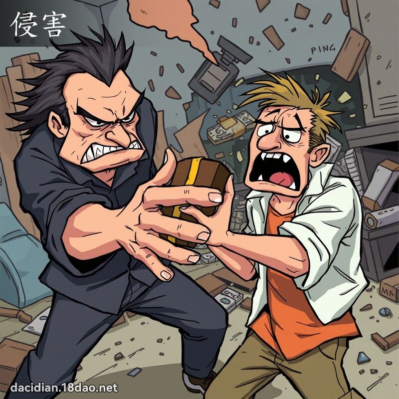侵害 - 國語大辭典配圖