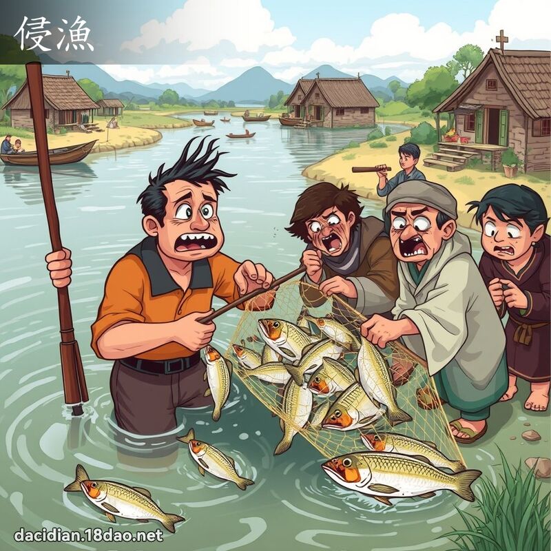 侵漁 - 國語大辭典配圖
