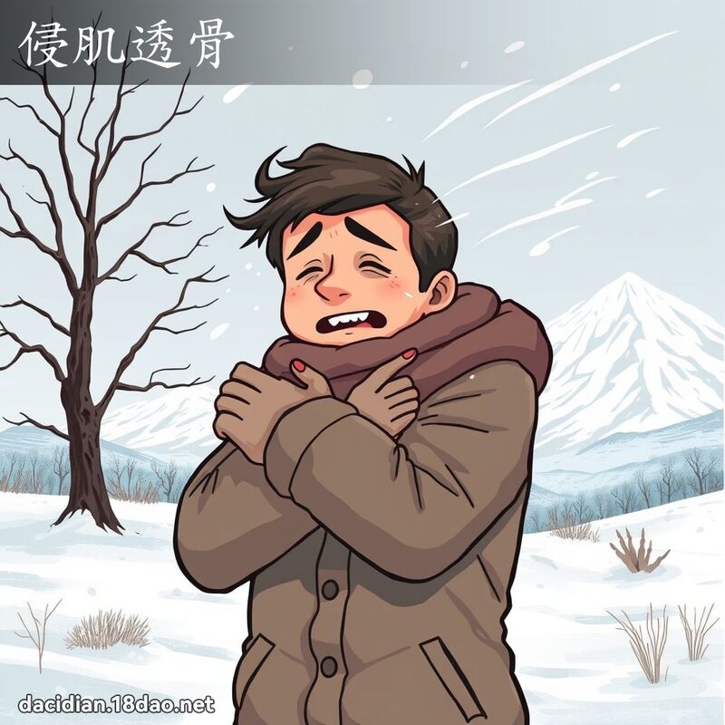 侵肌透骨 - 国语大辞典配图