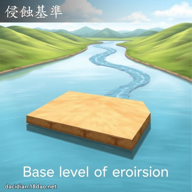 侵蝕基準 - 國語大辭典配圖