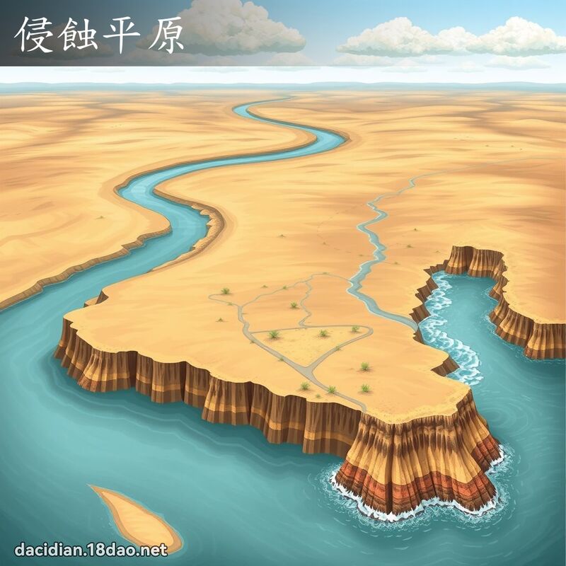 侵蚀平原 - 国语大辞典配图