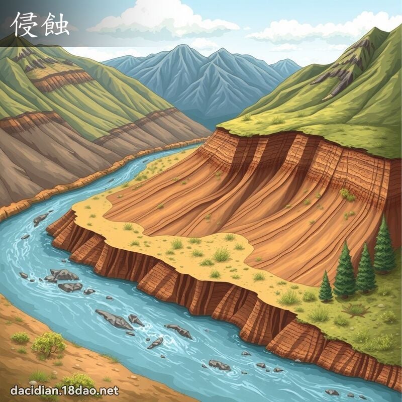 侵蚀 - 国语大辞典配图